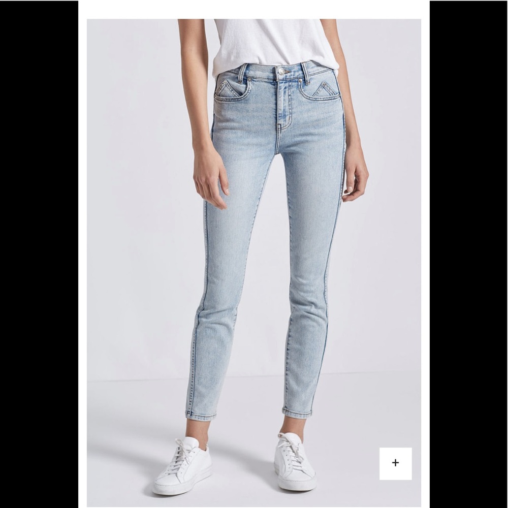 Current/Elliott 7 Pocket High Waist Ankle Jean 25 USED
